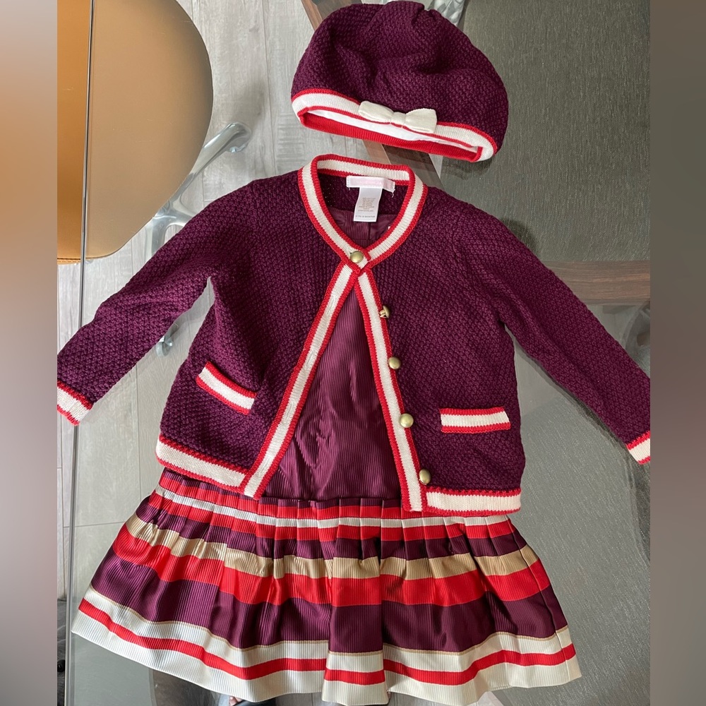Janie and jack infant/toddler outfit with matching hat